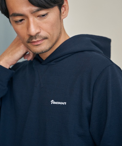 ikka(イッカ)の「ブロックインレイTパーカ(パーカー・メンズ・グリーン/ホワイト/グレー/ネイビー・XL/L/M/S)」の5枚目の写真