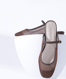 NATURAL BEAUTY BASIC | ◇シアーネットミュール(サンダル)