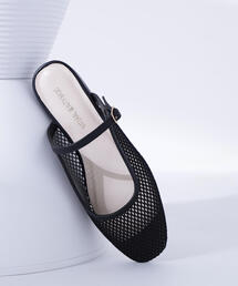 NATURAL BEAUTY BASIC | ◇シアーネットミュール(サンダル)