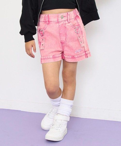 ANAP kids(アナップキッズ)の「ハートバックルデニムショートパンツ(その他パンツ・キッズ・ブラック/ブルー/ピンク・130/120/110)」の14枚目の写真