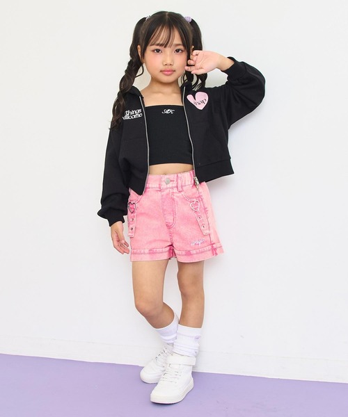 ANAP kids(アナップキッズ)の「ハートバックルデニムショートパンツ(その他パンツ・キッズ・ブラック/ブルー/ピンク・130/120/110)」の17枚目の写真