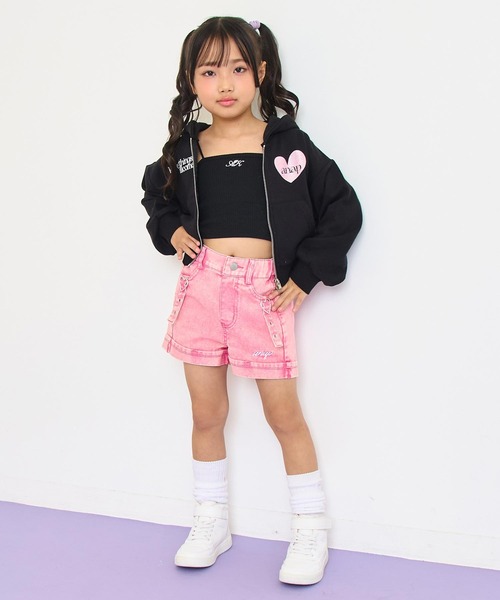 ANAP kids(アナップキッズ)の「ハートバックルデニムショートパンツ(その他パンツ・キッズ・ブラック/ブルー/ピンク・130/120/110)」の18枚目の写真