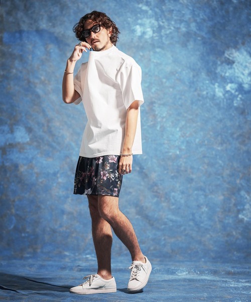 Jih Nunc(ジーヌンク)の「mt10233-ロゴ刺繍ルーズシルエットTシャツ(JIH-R1185)(Tシャツ/カットソー・メンズ・チャコール/ホワイト/ブラック・L/M/S)」の8枚目の写真