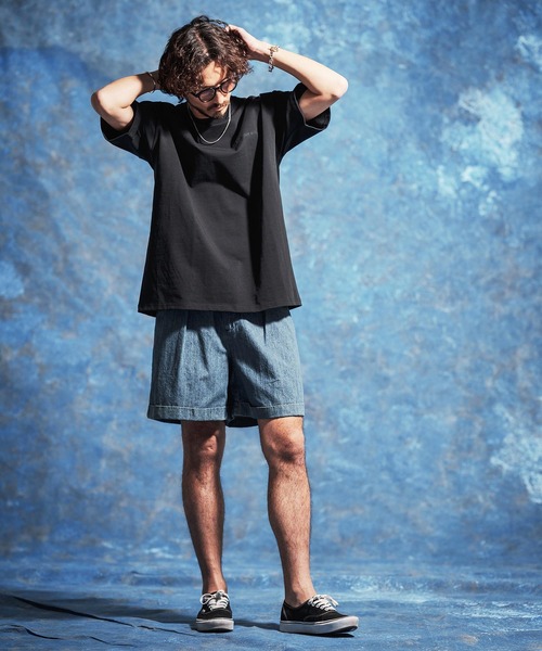 Jih Nunc(ジーヌンク)の「mt10233-ロゴ刺繍ルーズシルエットTシャツ(JIH-R1185)(Tシャツ/カットソー・メンズ・チャコール/ホワイト/ブラック・L/M/S)」の13枚目の写真