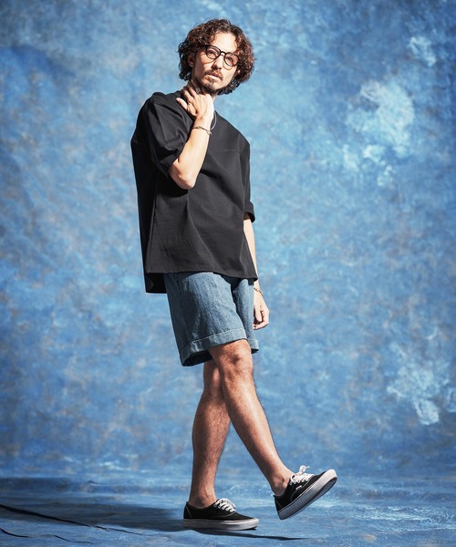 Jih Nunc(ジーヌンク)の「mt10233-ロゴ刺繍ルーズシルエットTシャツ(JIH-R1185)(Tシャツ/カットソー・メンズ・チャコール/ホワイト/ブラック・L/M/S)」の14枚目の写真