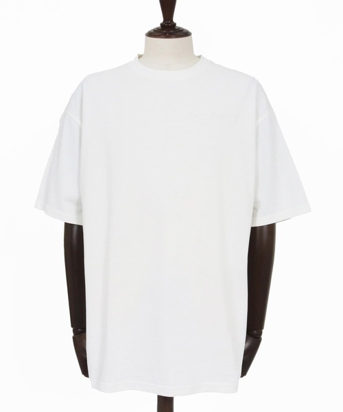 Jih Nunc(ジーヌンク)の「mt10233-ロゴ刺繍ルーズシルエットTシャツ(JIH-R1185)(Tシャツ/カットソー・メンズ・チャコール/ホワイト/ブラック・L/M/S)」の22枚目の写真