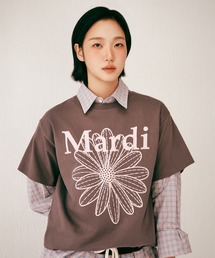 Mardi Mercredi(�}���f�B���N���f�B)�́y���{����J���[�zTSHIRT FLOWERMARDI NEEDLEWORK(T�V���c/�J�b�g�\�[)