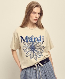 Mardi Mercredi（マルディメクルディ）の「【日本限定カラー】TSHIRT FLOWERMARDI NEEDLEWORK（Tシャツ/カットソー）」