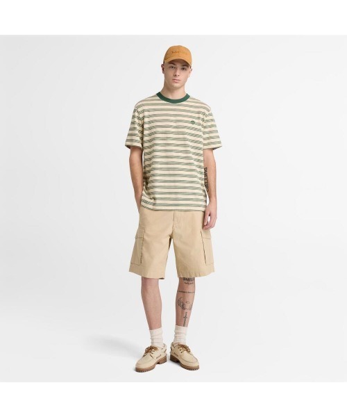 Timberland(ティンバーランド)の「ポプリン カーゴ ショーツ メンズ(カーゴパンツ・メンズ・ベージュ・30inch/32inch/34inch/36inch/38inch)」の2枚目の写真