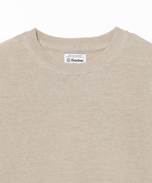fennica（フェニカ）の「Yonetomi / AMA LINEN KNIT TEE リネン Tシャツ（Tシャツ/カットソー・レディース・ベージュ・3）」の3枚目の写真