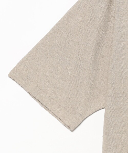 fennica（フェニカ）の「Yonetomi / AMA LINEN KNIT TEE リネン Tシャツ（Tシャツ/カットソー・レディース・ベージュ・3）」の4枚目の写真