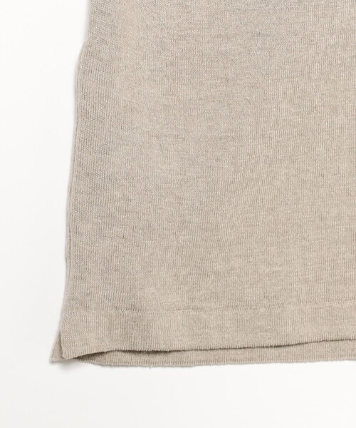 fennica（フェニカ）の「Yonetomi / AMA LINEN KNIT TEE リネン Tシャツ（Tシャツ/カットソー・レディース・ベージュ・3）」の5枚目の写真