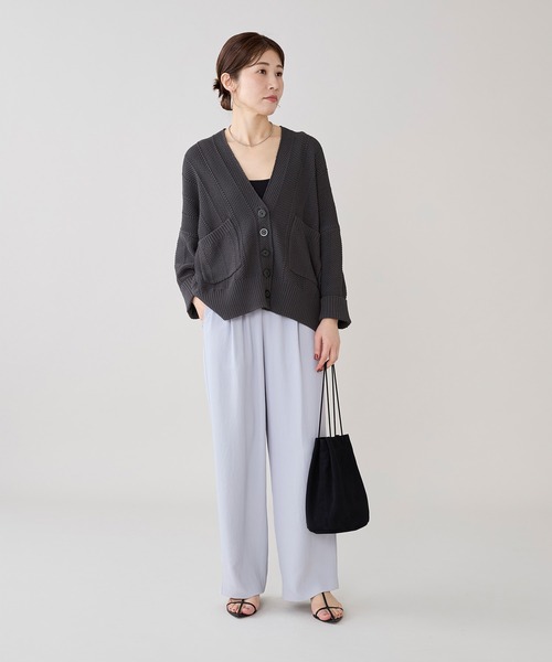 marmors（マルモア）の「【marmors】ヘリンボーンニットカーディガン（カーディガン/ボレロ・レディース・チャコールグレー/ベージュ・36）」の17枚目の写真