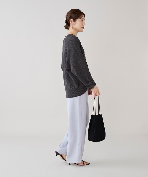 marmors（マルモア）の「【marmors】ヘリンボーンニットカーディガン（カーディガン/ボレロ・レディース・チャコールグレー/ベージュ・36）」の20枚目の写真