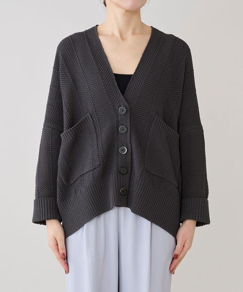 marmors（マルモア）の「【marmors】ヘリンボーンニットカーディガン（カーディガン/ボレロ・レディース・チャコールグレー/ベージュ・36）」の21枚目の写真