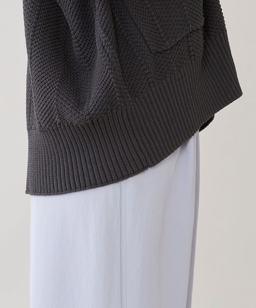 marmors（マルモア）の「【marmors】ヘリンボーンニットカーディガン（カーディガン/ボレロ・レディース・チャコールグレー/ベージュ・36）」の6枚目の写真