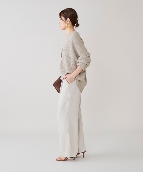 marmors（マルモア）の「【marmors】ヘリンボーンニットカーディガン（カーディガン/ボレロ・レディース・チャコールグレー/ベージュ・36）」の12枚目の写真