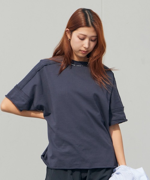 Garance et VioLette（ギャランスエトヴィオレット）の「Garance et VioLette/ギャランスエトヴィオレット カットオフスウェットTEE ハーフスリーブスウェット 秋 秋服 2026年秋冬（Tシャツ/カットソー・レディース・ベージュ/グレー/チャコール・FREE）」の17枚目の写真