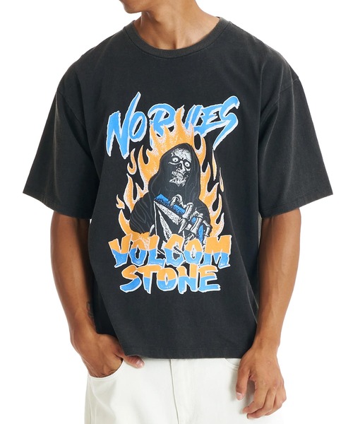 VOLCOM（ボルコム）の「VOLCOM/ボルコム メンズ 半袖 Tシャツ VST261007（Tシャツ/カットソー・メンズ・セージグリーン/ホワイト/ブラック・M/L）」の2枚目の写真