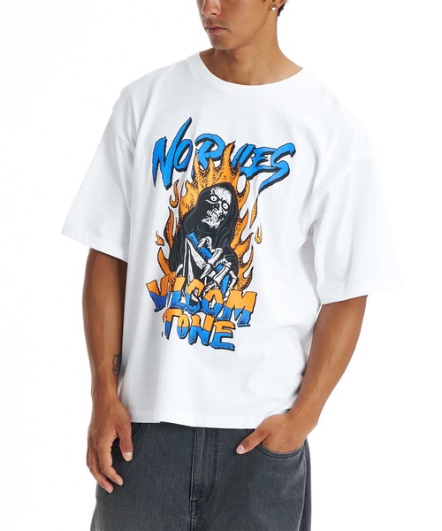 VOLCOM（ボルコム）の「VOLCOM/ボルコム メンズ 半袖 Tシャツ VST261007（Tシャツ/カットソー・メンズ・セージグリーン/ホワイト/ブラック・M/L）」の4枚目の写真