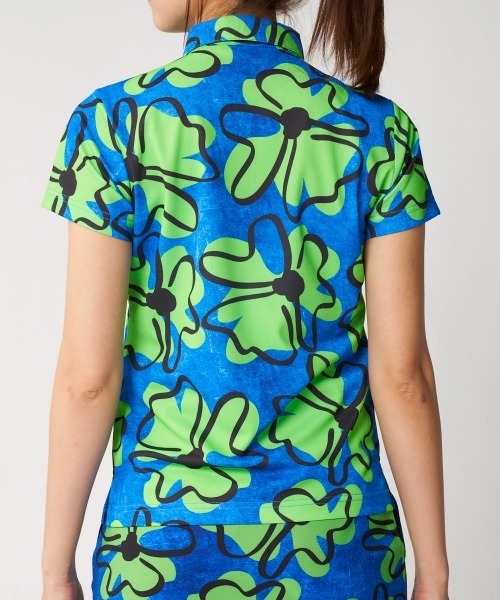 Loudmouth（ラウドマウス）の「LOUDMOUTH/ラウドマウス ゴルフウェアプレミアムカノコ 吸汗速乾 UVカット 接触冷感 柄 半袖シャツ（Tシャツ/カットソー・レディース・その他1/その他2/その他3/その他/その他4・L/M/LL/S）」の11枚目の写真