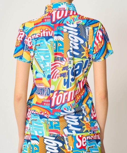 Loudmouth（ラウドマウス）の「LOUDMOUTH/ラウドマウス ゴルフウェアプレミアムカノコ 吸汗速乾 UVカット 接触冷感 柄 半袖シャツ（Tシャツ/カットソー・レディース・その他1/その他2/その他3/その他/その他4・L/M/LL/S）」の15枚目の写真