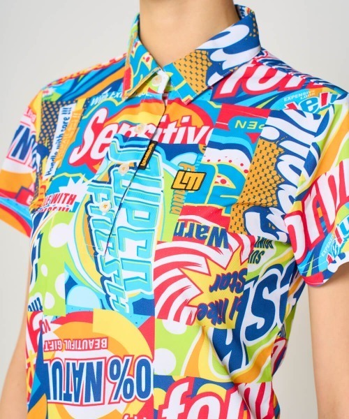 Loudmouth（ラウドマウス）の「LOUDMOUTH/ラウドマウス ゴルフウェアプレミアムカノコ 吸汗速乾 UVカット 接触冷感 柄 半袖シャツ（Tシャツ/カットソー・レディース・その他1/その他2/その他3/その他/その他4・L/M/LL/S）」の16枚目の写真