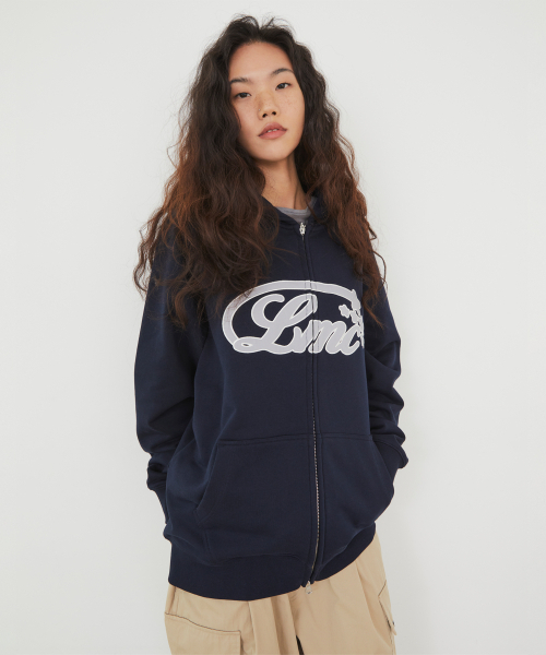 LMCの「STAR APPLIQUE LOGO ZIP-UP HOODIE heather gray（パーカー・レディース・その他・SMALL/MEDIUM/LARGE/X-LARGE）」の3枚目の写真