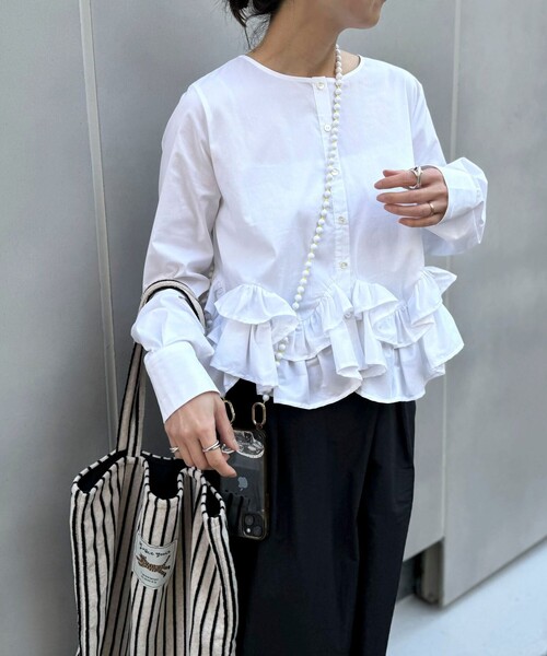 NOLLEY’S（ノーリーズ）の「NOLLEYS スマホストラップ L（チャーム・レディース・オフホワイト/サックスブルー/パープル・FREE）」の4枚目の写真