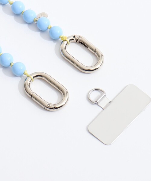 NOLLEY’S（ノーリーズ）の「NOLLEYS スマホストラップ L（チャーム・レディース・オフホワイト/サックスブルー/パープル・FREE）」の9枚目の写真