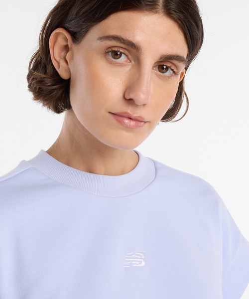 NEW BALANCE（ニューバランス）の「フレンチテリーTシャツ（Tシャツ/カットソー・レディース・ライトパープル・SMALL/LARGE/X-LARGE）」の4枚目の写真