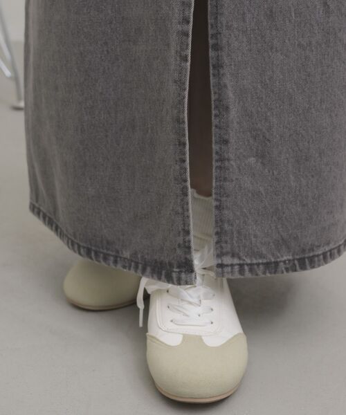 RETRO GIRL(レトロガール)の「スリットデザインデニムSK(デニムスカート・レディース・ブラック/ブルー・MEDIUM/LARGE)」の21枚目の写真