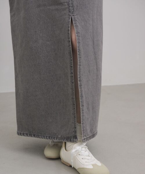 RETRO GIRL(レトロガール)の「スリットデザインデニムSK(デニムスカート・レディース・ブラック/ブルー・MEDIUM/LARGE)」の22枚目の写真