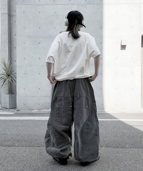 YACA(ヤーカ)の「Loose Denim Pigment PT/ルーズデニムピグメントパンツ【unisex item】(チノパンツ・レディース・チャコールグレー/ブラウン/アイボリー・FREE)」の15枚目の写真