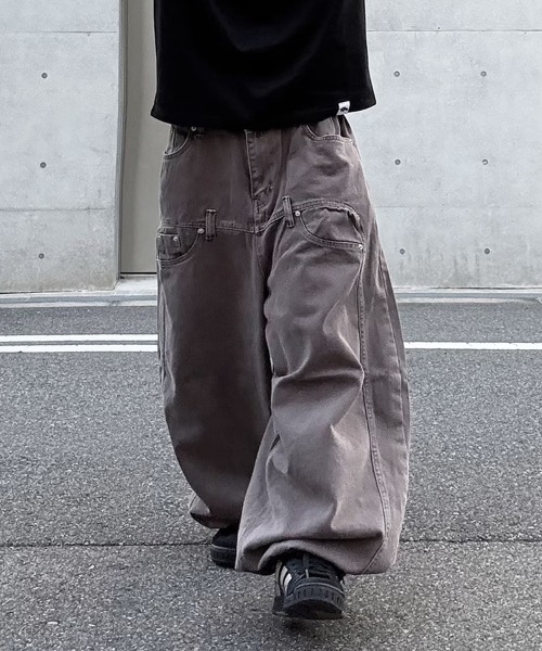 YACA(ヤーカ)の「Loose Denim Pigment PT/ルーズデニムピグメントパンツ【unisex item】(チノパンツ・レディース・チャコールグレー/ブラウン/アイボリー・FREE)」の18枚目の写真