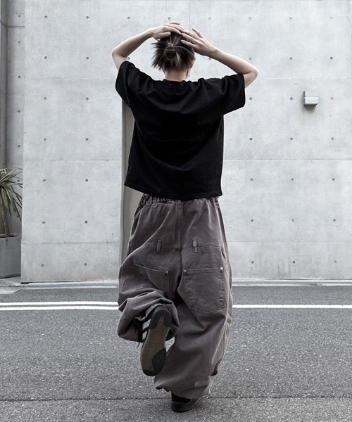 YACA(ヤーカ)の「Loose Denim Pigment PT/ルーズデニムピグメントパンツ【unisex item】(チノパンツ・レディース・チャコールグレー/ブラウン/アイボリー・FREE)」の22枚目の写真