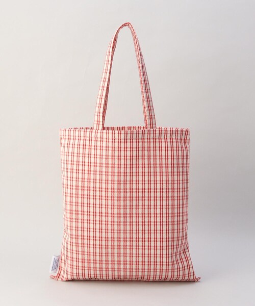 212 KITCHEN STORE(トゥワントゥキッチンストア)の「フレンチエピスリーマルシェトート CHECK/RED(エコバッグ/サブバッグ・レディース・その他・00)」の4枚目の写真
