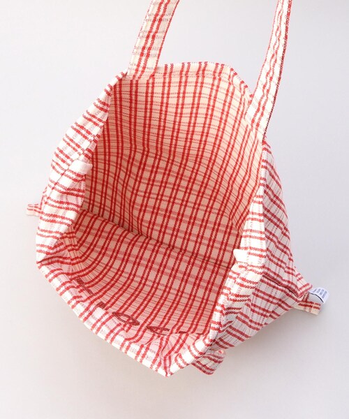 212 KITCHEN STORE(トゥワントゥキッチンストア)の「フレンチエピスリーマルシェトート CHECK/RED(エコバッグ/サブバッグ・レディース・その他・00)」の6枚目の写真