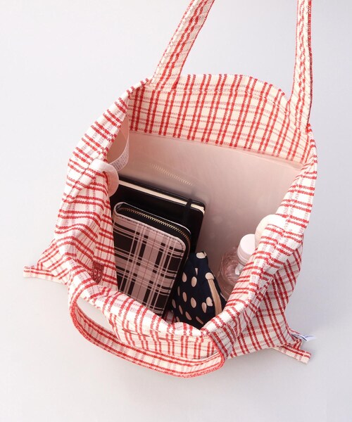 212 KITCHEN STORE(トゥワントゥキッチンストア)の「フレンチエピスリーマルシェトート CHECK/RED(エコバッグ/サブバッグ・レディース・その他・00)」の7枚目の写真