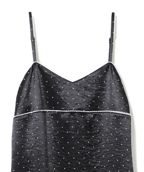 Ray BEAMS（レイビームス）の「サテン ドット キャミワンピース（ワンピース・レディース・ブラック/オフホワイト・1/0）」の9枚目の写真