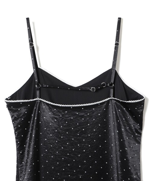 Ray BEAMS（レイビームス）の「サテン ドット キャミワンピース（ワンピース・レディース・ブラック/オフホワイト・1/0）」の14枚目の写真