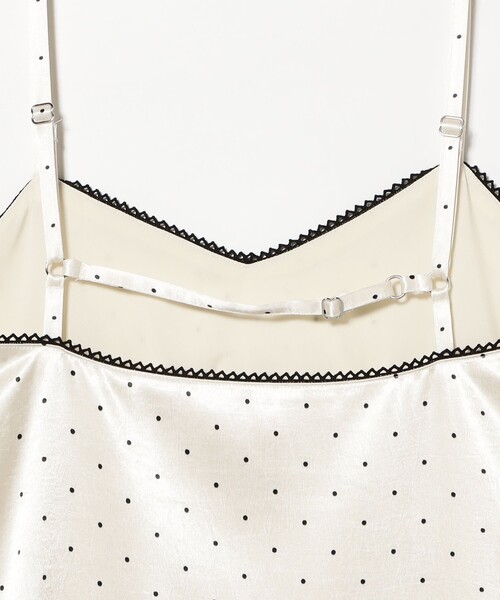 Ray BEAMS（レイビームス）の「サテン ドット キャミワンピース（ワンピース・レディース・ブラック/オフホワイト・1/0）」の20枚目の写真