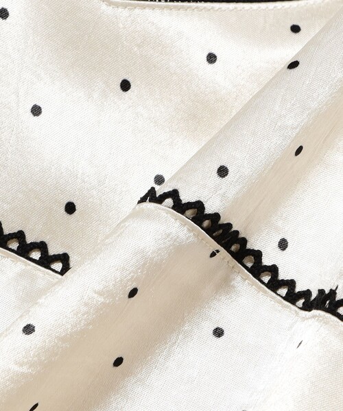 Ray BEAMS（レイビームス）の「サテン ドット キャミワンピース（ワンピース・レディース・ブラック/オフホワイト・1/0）」の21枚目の写真