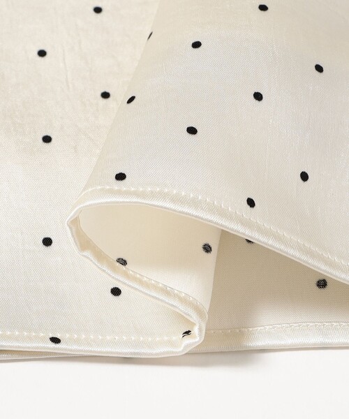 Ray BEAMS（レイビームス）の「サテン ドット キャミワンピース（ワンピース・レディース・ブラック/オフホワイト・1/0）」の22枚目の写真