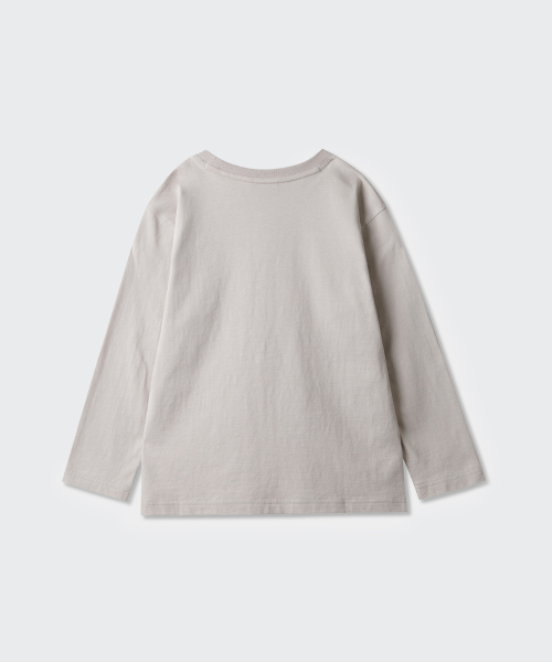 MUSINSA STANDARD KIDS（ムシンサスタンダードキッズ）の「リラックスドクルーネック長袖Tシャツ[マッシュルーム]（Tシャツ/カットソー・レディース・その他・130/120/110/100/150/140）」の5枚目の写真