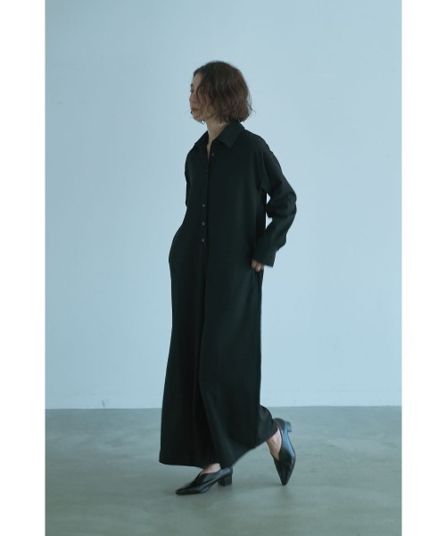 marjour（マージュール）の「SHIRT PANTS DRESS（サロペット/オーバーオール・レディース・ブラック/チャコールグレー・M/S）」の4枚目の写真