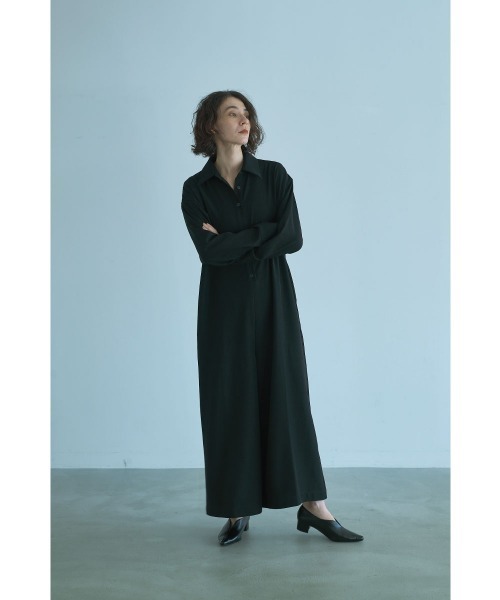 marjour（マージュール）の「SHIRT PANTS DRESS（サロペット/オーバーオール・レディース・ブラック/チャコールグレー・M/S）」の8枚目の写真