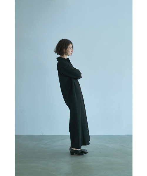 marjour（マージュール）の「SHIRT PANTS DRESS（サロペット/オーバーオール・レディース・ブラック/チャコールグレー・M/S）」の9枚目の写真
