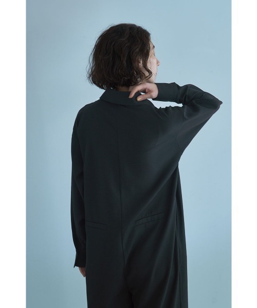 marjour（マージュール）の「SHIRT PANTS DRESS（サロペット/オーバーオール・レディース・ブラック/チャコールグレー・M/S）」の12枚目の写真