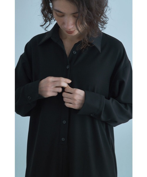 marjour（マージュール）の「SHIRT PANTS DRESS（サロペット/オーバーオール・レディース・ブラック/チャコールグレー・M/S）」の14枚目の写真